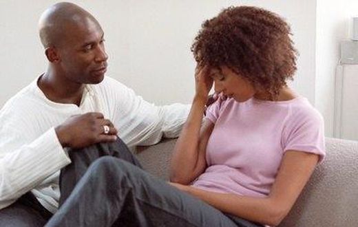 Unhappy couple