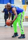 Jalang'o playing basketball with the national assembly team