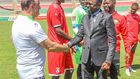 Sports CS Ababu Namwamba with Harambee Stars