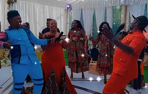 Celebrity couple Terence Creative and Milly Chebby hosted their friends and family for a traditional Chaik ceremony in Eldoret