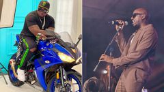 Khaligraph Jones (left) and Bien