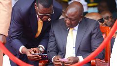 President William Ruto and Energy CS Davis Chirchir at a past event