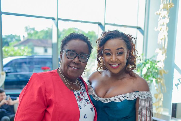 Betty Kyallo and her mother during the launch of of Kyallo Kulture S2