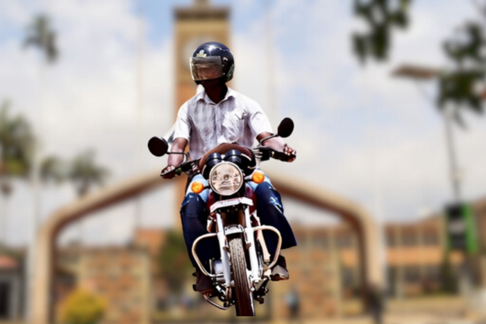A boda boda rider