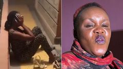 Wange (left) and TikToker Priscilla Wa Imani