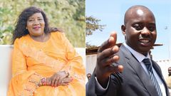 A collage of Ida Odinga and his late son Fidel Odinga