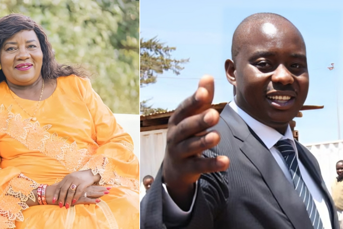 A collage of Ida Odinga and his late son Fidel Odinga