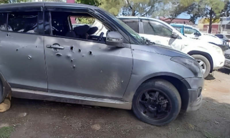 Vehicle the four young men were shot in