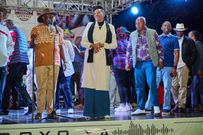 DP Gachagua speaking at the Ngogoyo Laikipia Music Extravaganza fans at Old House, Nanyuki Town in Laikipia County on Saturday, June 1