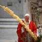 Pope Francis celebrated Palm Sunday mass behind closed doors at St Peter's on Sunday