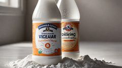 An image of baking soda and vinegar
