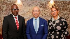 Foreign Affairs PS Korir Sing’oei with Ford Foundation President Darren Walker