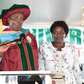 Education Cabinet Secretary Ezekiel Machogu introduced his wife Jemimah Machogu to the public on Friday, November 24, during a graduation ceremony at Taita Taveta University.