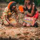 Couple watering a plant together. Photo by Safari Consoler