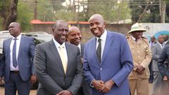 President William Ruto and Education CS Ezekiel Machogu during a past function