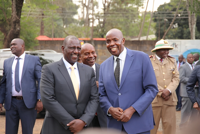 President William Ruto and Education CS Ezekiel Machogu during a past function