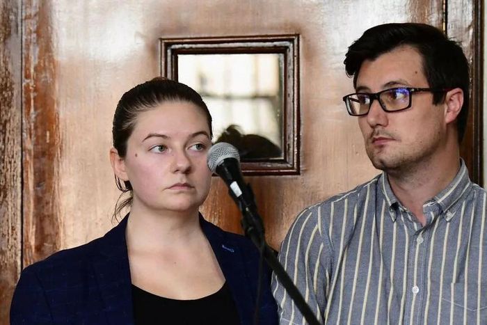 Nicholas Spencer and his wife, Mackenzie Leigh Mathias Spencer [Alamy/Daily Mirror]