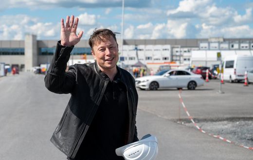 Tesla CEO Elon Musk Elon Musk stands on the construction site of the Tesla factory in Grnheide near Berlin, May 17, 2021. He revealed in a tweet that he's now living in a rented house in Boca Chica, Texas, that costs $50,000.Christophe Gateau/picture a...