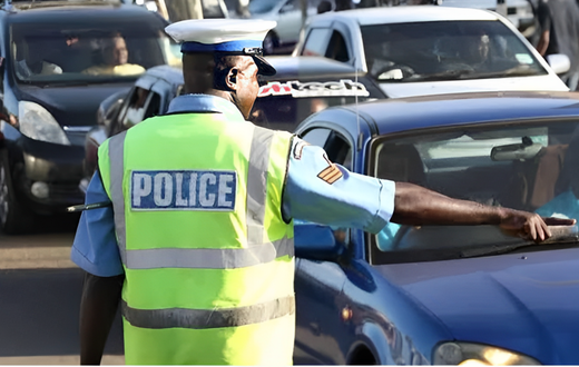 (FILE) Traffic officer on duty