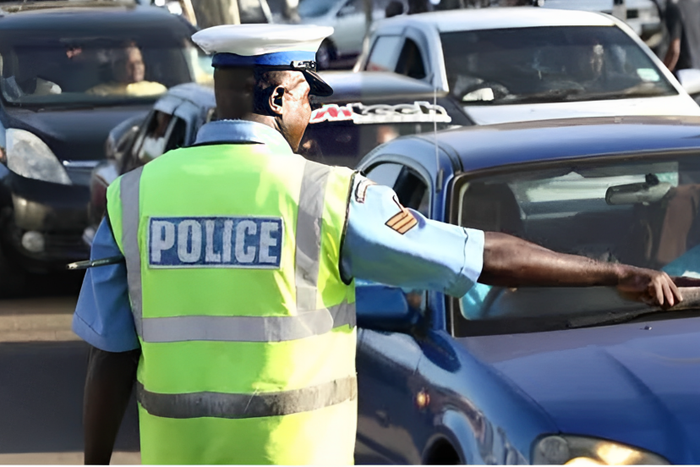 (FILE) Traffic officer on duty