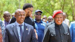 South Africa opposition leader Julius Malema during his visit to Kenya