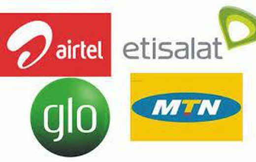 Airtel, Etisalat, Glo and MTN and the four major mobile network operators in Nigeria.