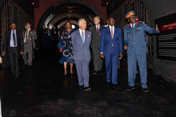 King Charles III accompanied President William Ruto to Uhuru Gardens on October 31, 2023
