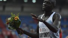 Kenyan middle-distance runner Emmanuel Wanyonyi competes men s 800 m during Golden Spike, international athletic meet of Continental Tour - Gold category in Ostrava, Czech Republic, May 31, 2022.