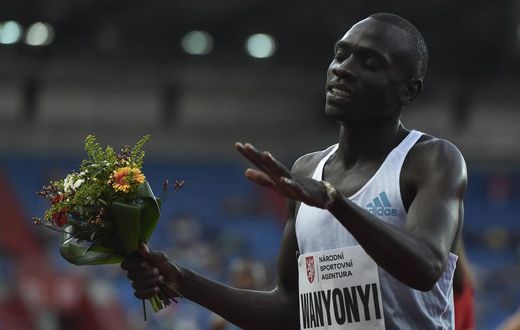 Kenyan middle-distance runner Emmanuel Wanyonyi competes men s 800 m during Golden Spike, international athletic meet of Continental Tour - Gold category in Ostrava, Czech Republic, May 31, 2022.