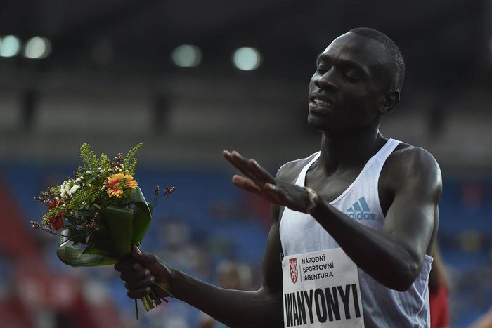 Kenyan middle-distance runner Emmanuel Wanyonyi competes men s 800 m during Golden Spike, international athletic meet of Continental Tour - Gold category in Ostrava, Czech Republic, May 31, 2022.