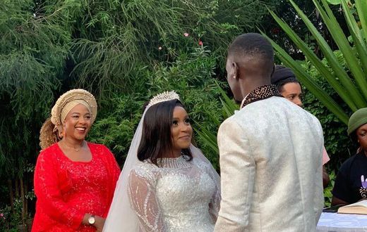 'Becky' actors Lucy Maina, Andrew Levi and Linda Waiganjo on set