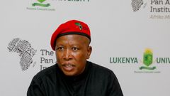South Africa opposition leader Julius Malema during his visit to Kenya