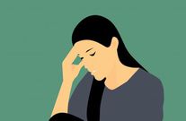 Depressed lady