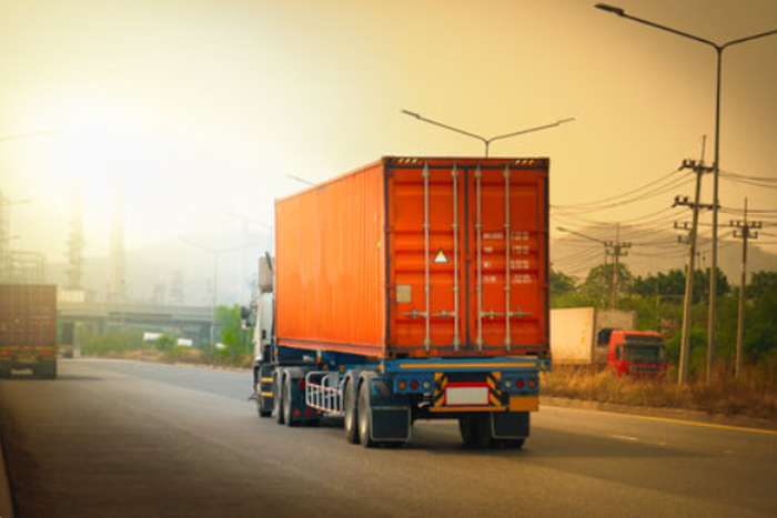 A trailer on the road