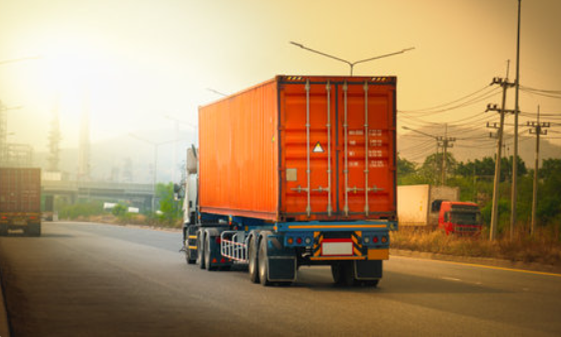 A trailer on the road