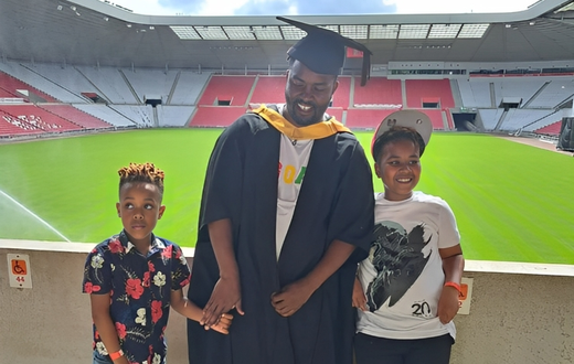 Brian Kimaru's wife and his sons