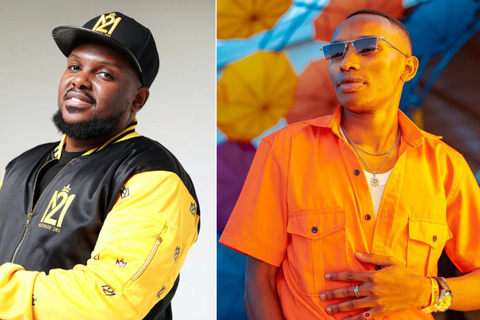 A collage of Nonini and Influencer Brian Mutinda