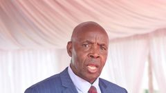 Education Cabinet Secretary Ezekiel Machogu during the release of the 2022 KCSE Examination results.