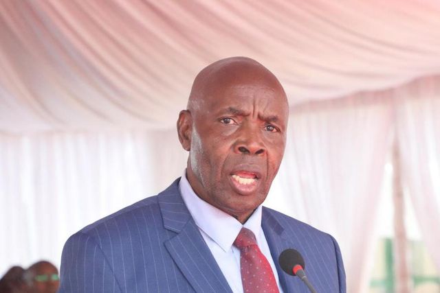 Education Cabinet Secretary Ezekiel Machogu during the release of the 2022 KCSE Examination results.