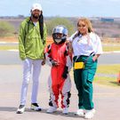 J Blessing, Mwende Macharia and their son Champion