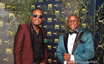 Abel Mutua & Philip Karanja at the Kalasha Awards in December 2022
