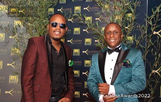 Abel Mutua & Philip Karanja at the Kalasha Awards in December 2022