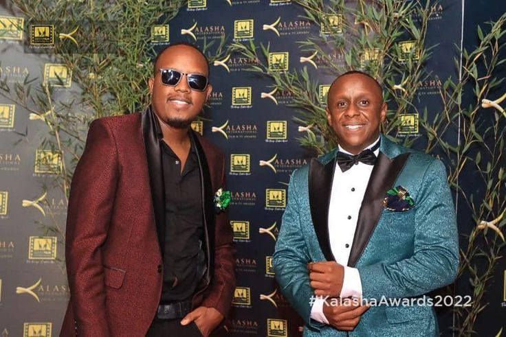 Abel Mutua & Philip Karanja at the Kalasha Awards in December 2022
