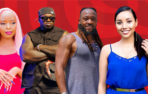 From left: Eve Mungai, Khaligraph Jones, Frankie and Tracy Wanjiru