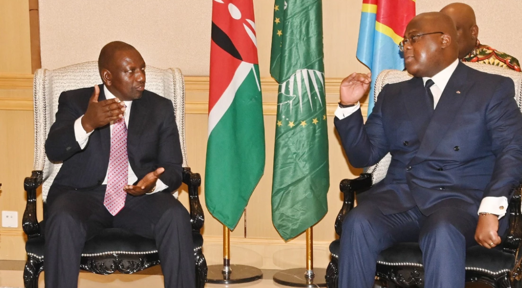 President of Kenya William Ruto and President of DRC Felix Tshisekedi