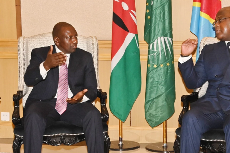President of Kenya William Ruto and President of DRC Felix Tshisekedi