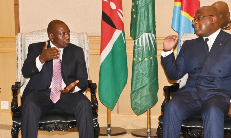 President of Kenya William Ruto and President of DRC Felix Tshisekedi