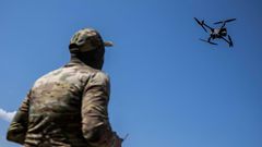 A Ukrainian serviceman operating a drone on August 17.Viacheslav Ratynskyi/Reuters