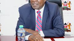 Treasury CS Njuguna Ndungu chairing a meeting in December 2022