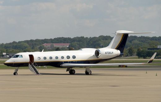 Gulfstream G550 jet attached to the Federal Bureau of Investigations